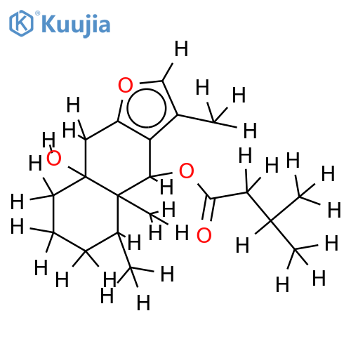 6beta-isovaleryloxy-10beta-hydroxyfuroeremophilane structure