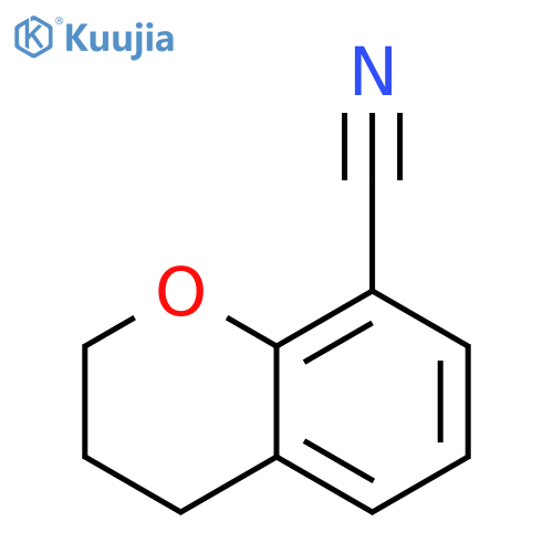 2H-1-Benzopyran-8-carbonitrile, 3,4-dihydro- structure