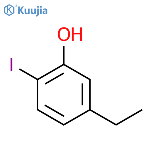 Phenol, 5-ethyl-2-iodo- structure
