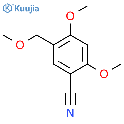 2,4-dimethoxy-5-(methoxymethyl)benzonitrile structure