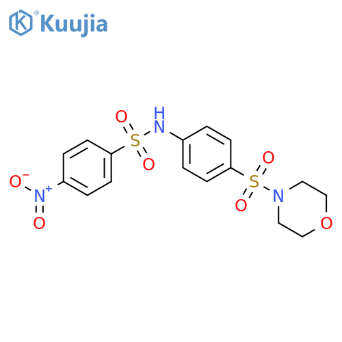 N-[4-(4-morpholinylsulfonyl)phenyl]-4-nitrobenzenesulfonamide structure
