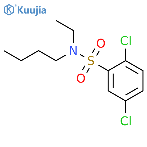 N-butyl-2,5-dichloro-N-ethylbenzenesulfonamide structure