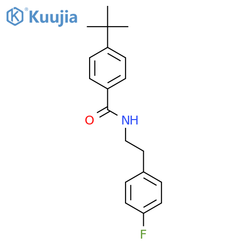 4-tert-butyl-N-[2-(4-fluorophenyl)ethyl]benzamide structure