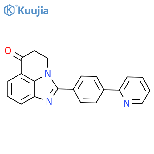 6H-IMIDAZO[4,5,1-IJ]QUINOLIN-6-ONE, 4,5-DIHYDRO-2-[4-(2-PYRIDINYL)PHENYL]- structure