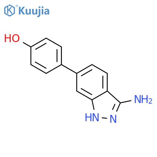 Phenol, 4-(3-amino-1H-indazol-6-yl)- structure