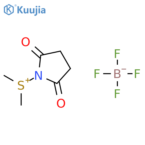 (2,5-Dioxopyrrolidin-1-yl)(dimethyl)sulfanium tetrafluoroborate structure