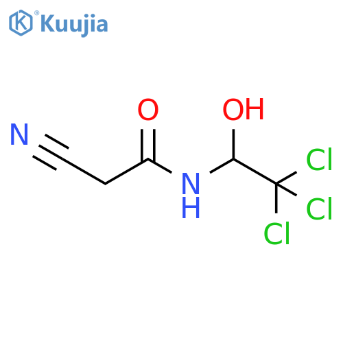 2-cyano-n-(2,2,2-trichloro-1-hydroxyethyl)acetamide structure