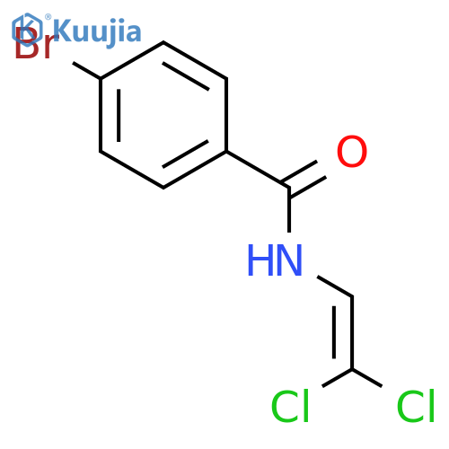 Benzamide, 4-bromo-N-(2,2-dichloroethenyl)- structure