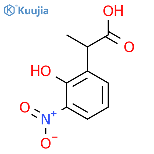 2-Hydroxy-3-nitrophenylpropanoic acid structure