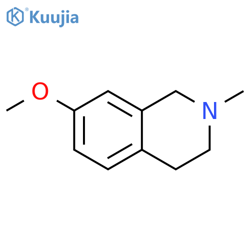 7-Methoxy-2-methyl-1,2,3,4-tetrahydroisoquinoline structure