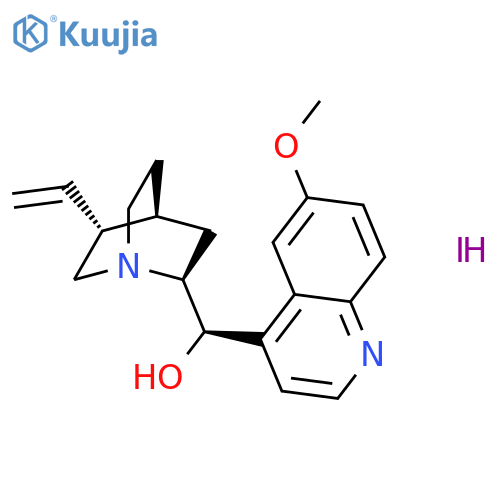 Cinchonan-9-ol,6'-methoxy-, hydriodide (1:1), (8a,9R)- structure