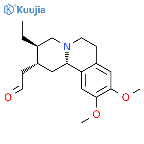 2H-Benzo[a]quinolizine-2-acetaldehyde,3-ethyl-1,3,4,6,7,11b-hexahydro-9,10-dimethoxy-, (2R,3R,11bS)- structure