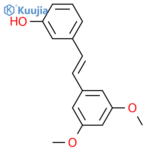 Phenol, 3-[(1E)-2-(3,5-dimethoxyphenyl)ethenyl]- structure