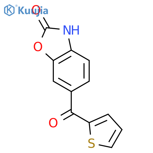 6-(thiophen-2-ylcarbonyl)-1,3-benzoxazol-2(3H)-one structure