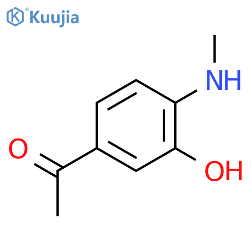 1-[3-hydroxy-4-(methylamino)phenyl]ethanone structure