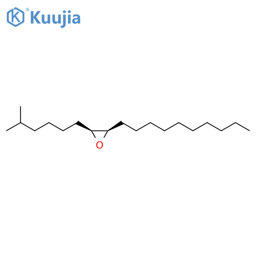 [2R,3s,(-)]-2-decyl-3-(5-methylhexyl)oxirane structure