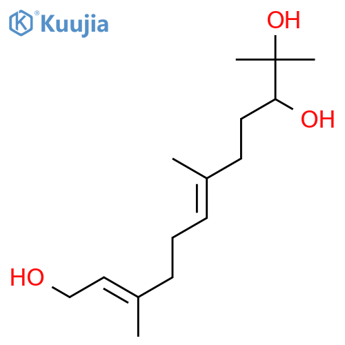 2,6-Dodecadiene-1,10,11-triol, 3,7,11-trimethyl-, (2E,6E)- structure