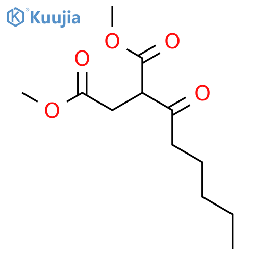 Butanedioic acid, (1-oxohexyl)-, dimethyl ester structure