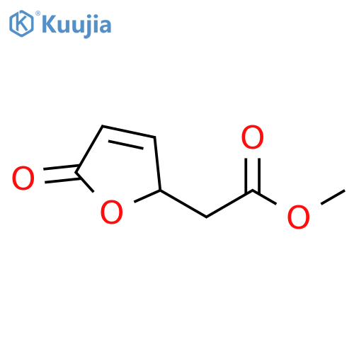 2,5-dihydro-5-oxo-2-Furanacetic acid methyl ester structure