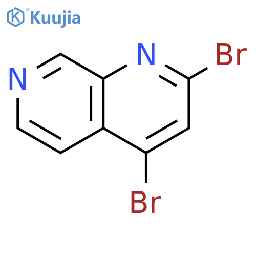 2,4-dibromo-1,7-naphthyridine structure