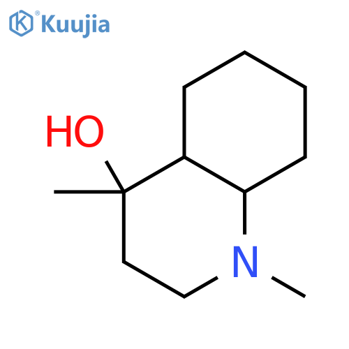 1,4-Dimethyldecahydroquinolin-4-ol structure