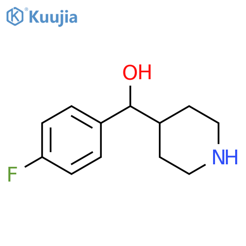 (4-Fluorophenyl)(piperidin-4-yl)methanol structure