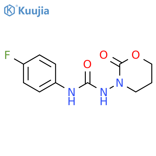 Urea, N-(dihydro-2-oxo-2H-1,3-oxazin-3(4H)-yl)-N'-(4-fluorophenyl)- structure