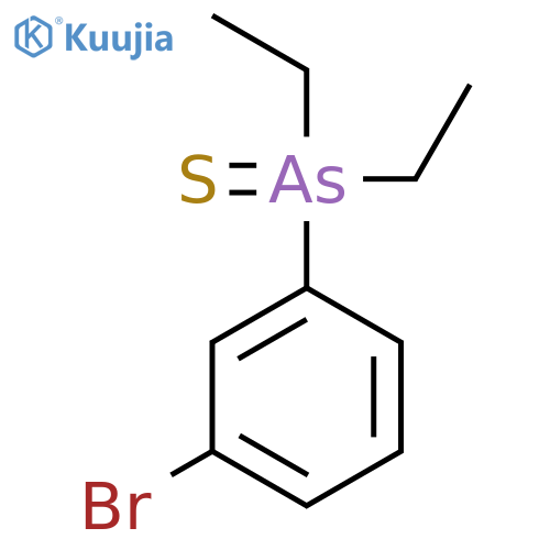 Arsine sulfide, (3-bromophenyl)diethyl- structure