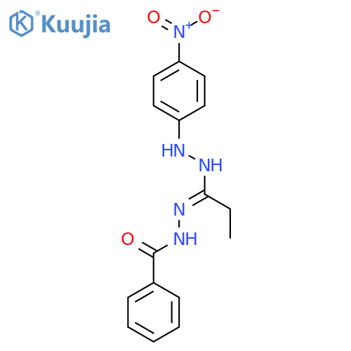 Benzoic acid, [1-[2-(4-nitrophenyl)hydrazino]propylidene]hydrazide structure