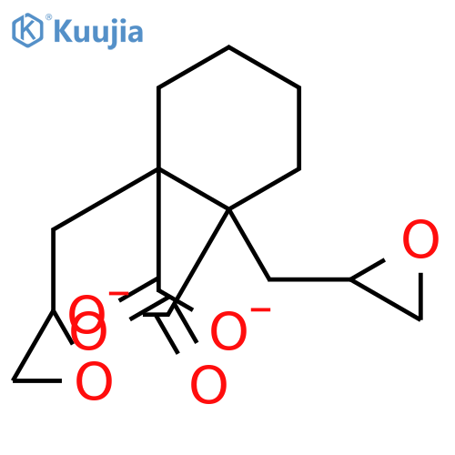 diglycidyl 1,2-cyclohexanedicarboxylate structure