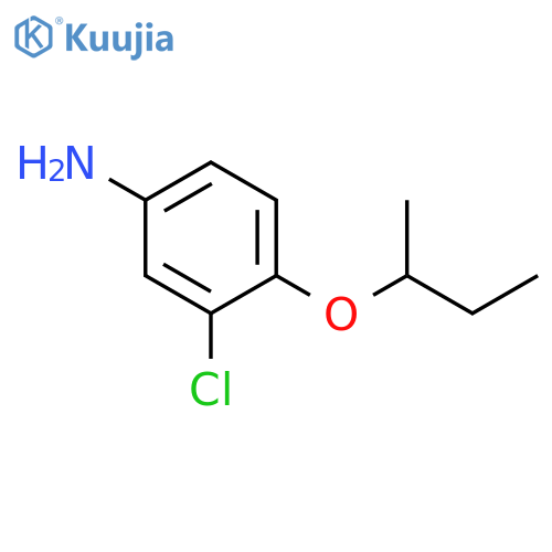 4-(butan-2-yloxy)-3-chloroaniline structure