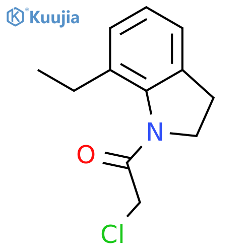 1H-Indole, 1-(chloroacetyl)-7-ethyl-2,3-dihydro- structure