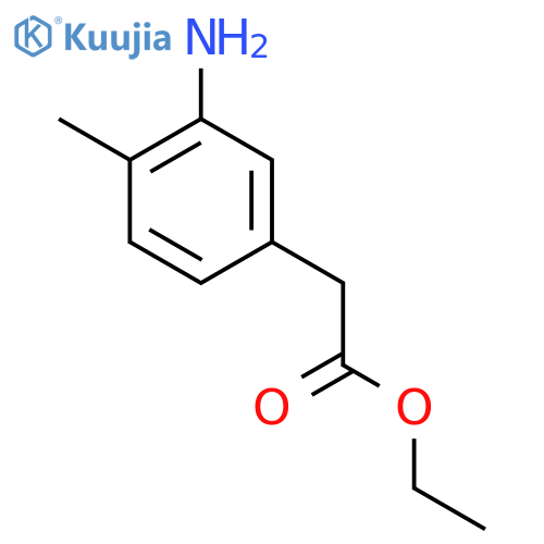 ethyl 2-(3-amino-4-methylphenyl)acetate structure