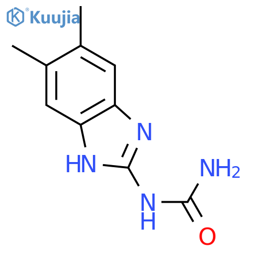 N-(5,6-dimethyl-1H-benzimidazol-2-yl)-Urea structure