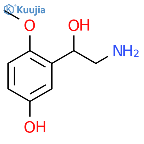 5-Hydroxy-2-methoxyphenethanolamine structure