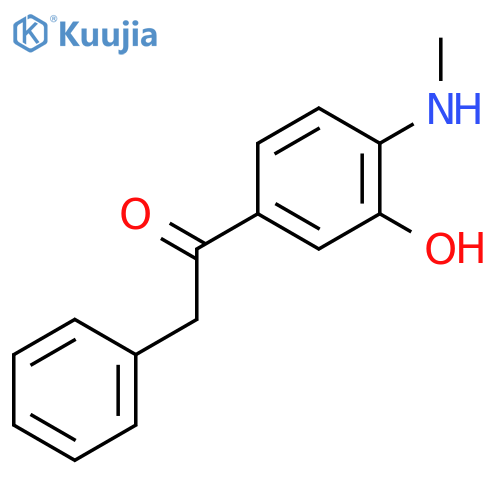Ethanone, 1-[3-hydroxy-4-(methylamino)phenyl]-2-phenyl- structure