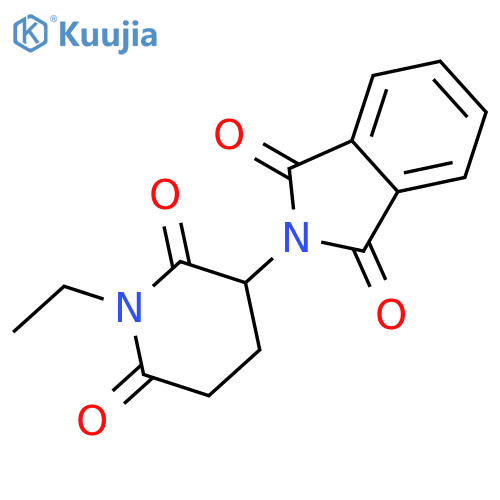 1H-Isoindole-1,3(2H)-dione, 2-(1-ethyl-2,6-dioxo-3-piperidinyl)- structure