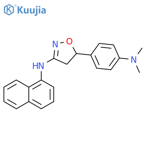 3-Isoxazolamine,5-[4-(dimethylamino)phenyl]-4,5-dihydro-N-1-naphthalenyl- structure