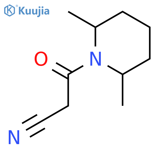 Piperidine, 1-(cyanoacetyl)-2,6-dimethyl- (9ci) structure
