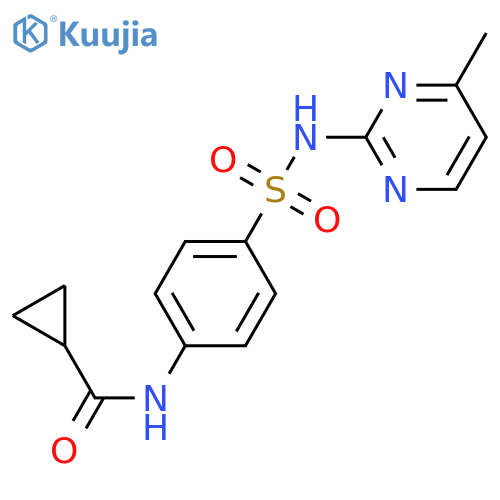 N-{4-(4-methylpyrimidin-2-yl)sulfamoylphenyl}cyclopropanecarboxamide structure