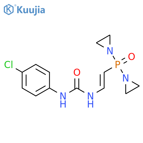 1-{(E)-2-[bis(aziridin-1-yl)phosphoryl]ethenyl}-3-(4-chlorophenyl)urea structure
