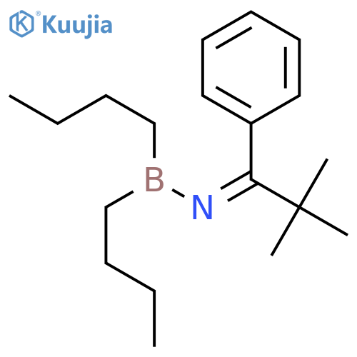 Boranamine, 1,1-dibutyl-N-(2,2-dimethyl-1-phenylpropylidene)- structure
