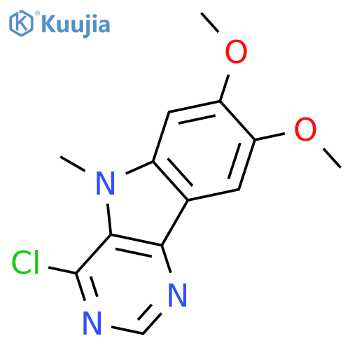 5H-Pyrimido[5,4-b]indole, 4-chloro-7,8-dimethoxy-5-methyl- structure