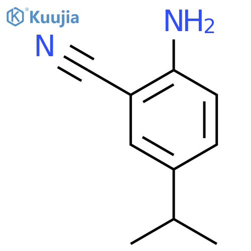 2-Amino-5-(1-methylethyl)benzonitrile structure