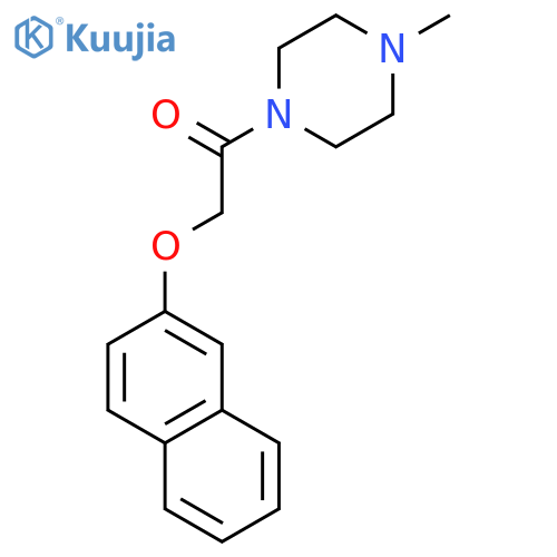 PIPERAZINE, 1-METHYL-4-[(2-NAPHTHALENYLOXY)ACETYL]- structure