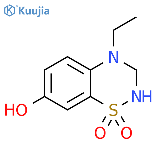2H-1,2,4-Benzothiadiazin-7-ol,4-ethyl-3,4-dihydro-,1,1-dioxide(9CI) structure