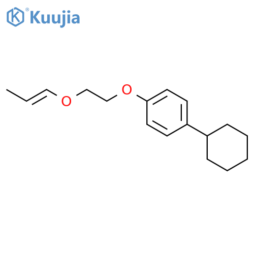 Benzene, 1-cyclohexyl-4-[2-(1-propenyloxy)ethoxy]- structure