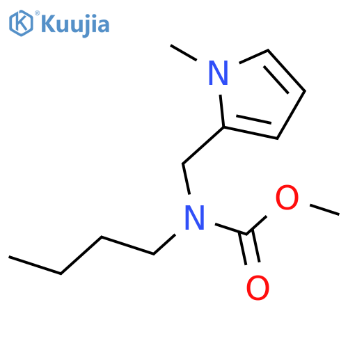 Carbamic acid, butyl[(1-methyl-1H-pyrrol-2-yl)methyl]-, methyl ester structure
