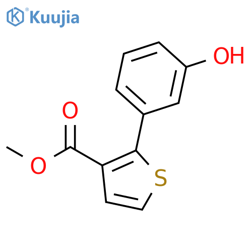 3-THIOPHENECARBOXYLIC ACID, 2-(3-HYDROXYPHENYL)-, METHYL ESTER structure