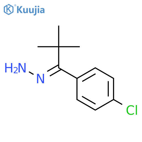 1-Propanone, 1-(4-chlorophenyl)-2,2-dimethyl-, hydrazone structure